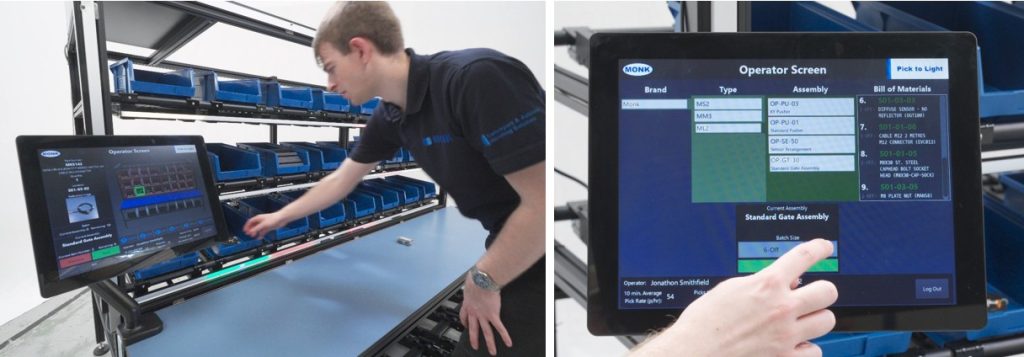 Pick to Light Assembly System - Monk Conveyors